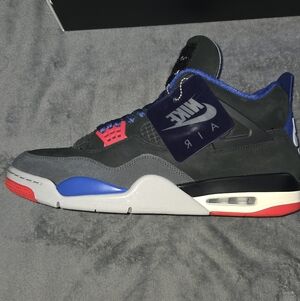 Jordan Retro 4 "Rare Air" Mens Sneakers Red Navy Black Size 13 OG Box❤️MINT🖤